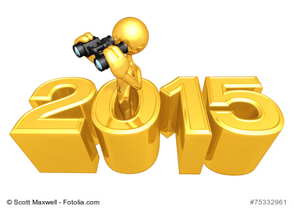 Holding Binoculars Coming Out Of The Year